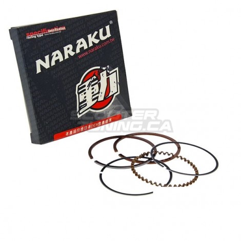 Piston ring set Naraku 50cc for Piaggio 4-stroke