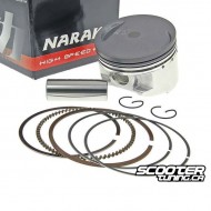 Piston set Naraku 50cc for Piaggio 4-stroke 2V