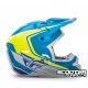 Helmet Fly Kinetic Full Speed Blue/Hi-Vis/White