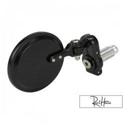 Folding Bar End Mirror Black Left or Right (7/8)