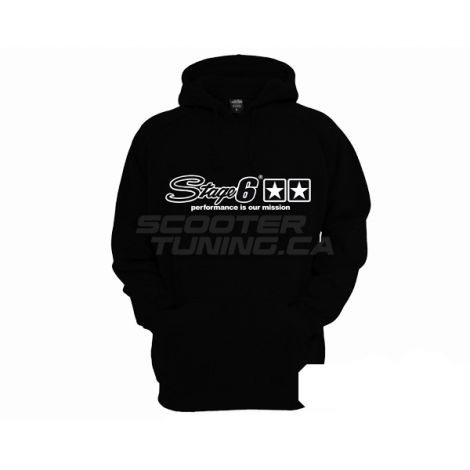 Hoody Stage6, Black, Unzipped
