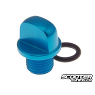 Oil filler screw STR8 New-Style, Minarelli, blue