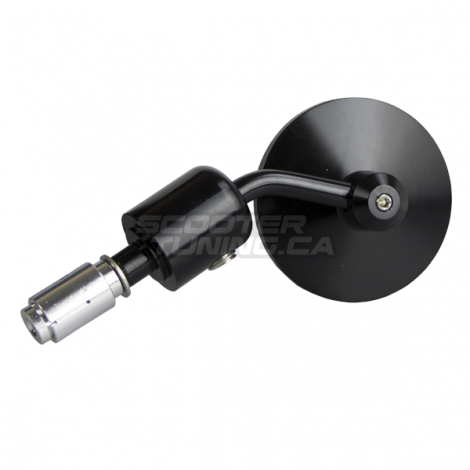 CNC Bar End Mirror Black Left or Right (7/8)