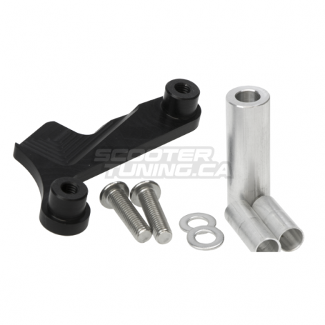 Drum Brake Adaptor TRS Black Honda Ruckus