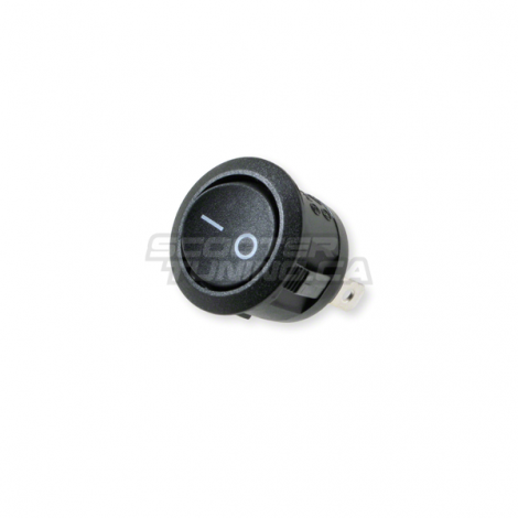Switch round black universal (20mm)