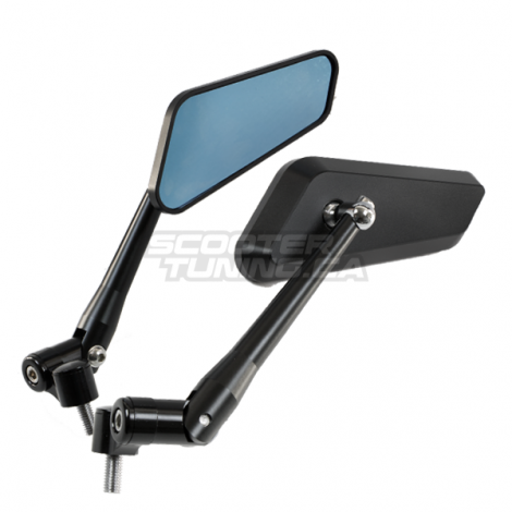 Mirror set F1 Series CNC Black (2X)