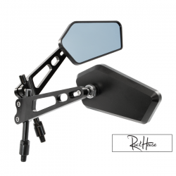 Mirror set Street Series CNC Black M8/M10 (2X)
