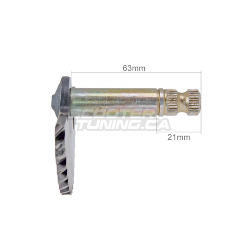 Kickstart Shaft (63mm/21mm) for GY6 50cc 139QMB/QMA