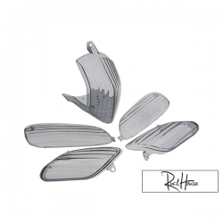 Tail Light / Indicator set lens STR8 Black (SR50)