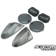 Tail Light / Indicator set lens STR8 Black (SR50 Minarelli)