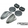 Tail Light / Indicator set lens STR8 Black (SR50 Minarelli)