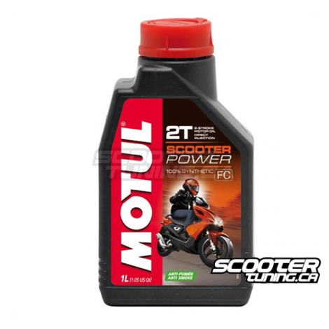 Motul 2T Oil Scooter Power 100% Synthetic – Anti Smoke (1L)