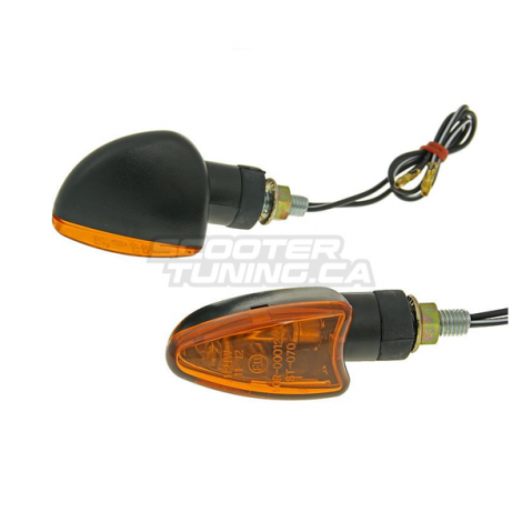 (2X) Indicator Light Black / Orange