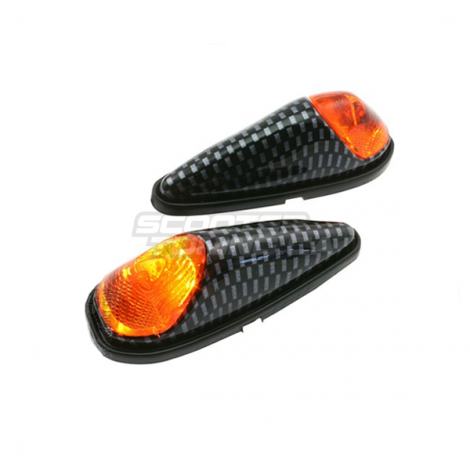 (2X) Indicator Light Str8 Raindrop Carbon